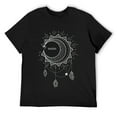 thumbnail image 1 of Mens Solar Eclipse April 8 2024 Boho Celestial Sun Moon Path T-Shirt Black 3X-Large, 1 of 5
