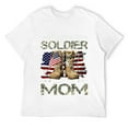 thumbnail image 1 of Mens Soldier Mom Army Mom Army Graduation Mom T-Shirt White M, 1 of 5