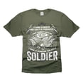 thumbnail image 1 of Mens Soldier T-shirt Soldier Patriotic Shirt Soldier Birthday Christmas Gifts Soldier Military Shirt (X-Large Military Green), 1 of 6