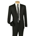 thumbnail image 1 of Mens Solid Black Italian Style Two Button Slim Cut Cheap Priced Business Suits Clearance Sale Cheap Suits For Men, 1 of 1