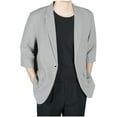 thumbnail image 1 of Mens Solid Color Blazer Jacket One Button Casual Suit Jackets Stretch Lapel Breasted Sport Coat, 1 of 7