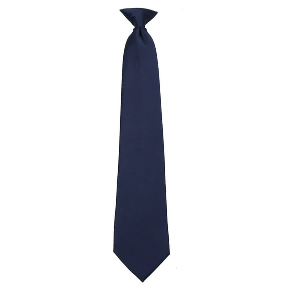 Mens Solid Color Clip On Easy to Remove Clip Necktie Ties