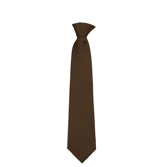 Mens Solid Color Clip On Easy to Remove Clip Necktie Ties