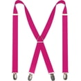 thumbnail image 1 of Mens Solid Color Suspender with 4 Clips Adjustable Braces, 1 of 1