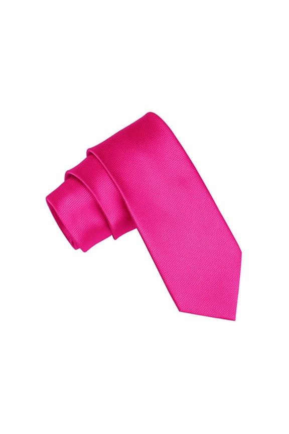 Mens Solid Color Tie 2 Inch Woven Wedding Necktie For Men