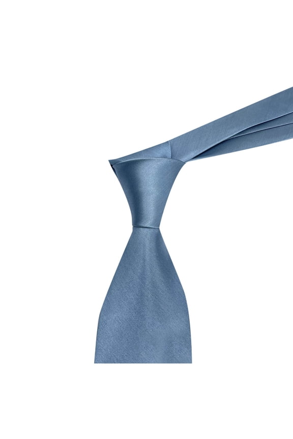 Mens Solid Color Tie - 3.15" Slim Necktie for Business, Wedding & Formal Occasions