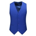 thumbnail image 1 of Mens Solid Color Wedding Dress Vest Mens Coat British Leisure Slim Stage Clothes, 1 of 3