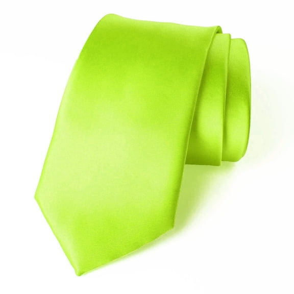 Mens Solid ColorTie Woven Wedding Necktie 3.5" For Men Satin Finish