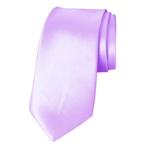 Mens Solid ColorTie Woven Wedding Necktie 3.5" For Men Satin Finish