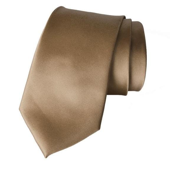 Mens Solid ColorTie Woven Wedding Necktie 3.5" For Men Satin Finish