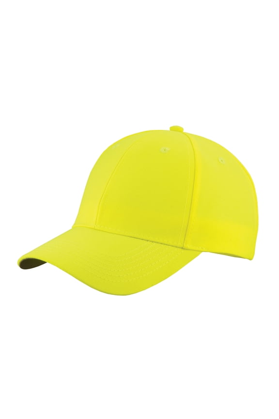 Mens Solid Enhanced Visibility Polyester Cap Safety Yellow