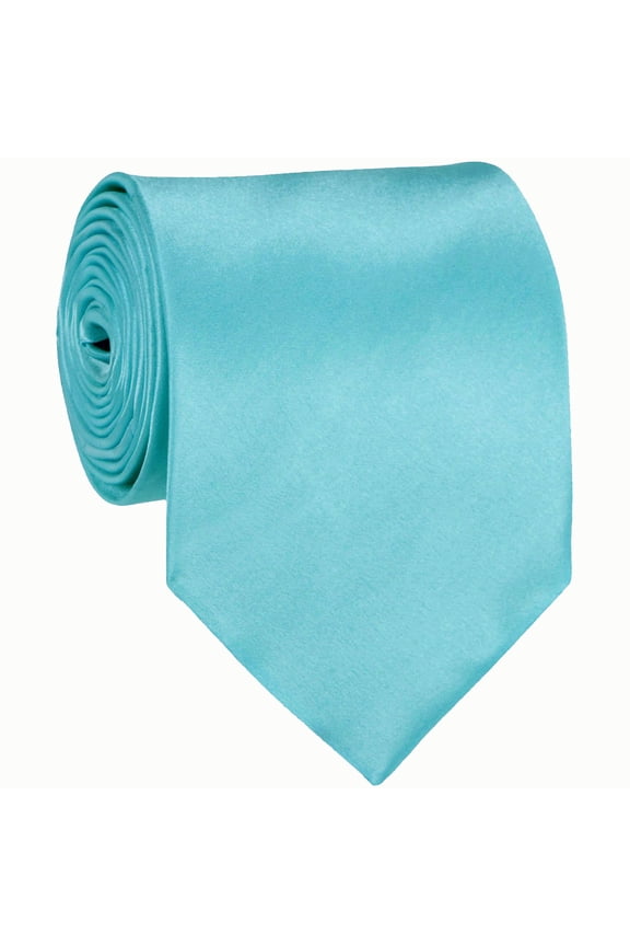 Mens Solid Neck Tie - Tiffany