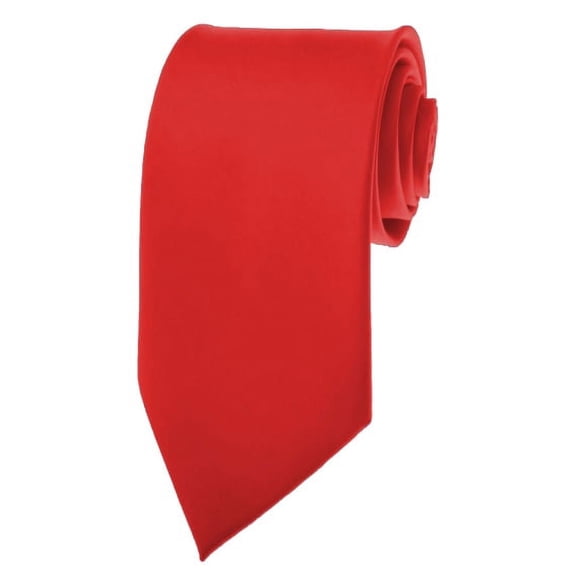 Mens Solid Red Ties Necktie