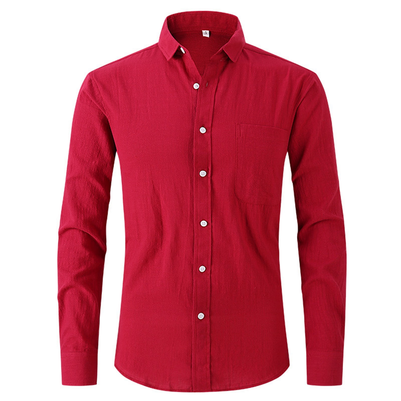 Red button up shirt mens deals