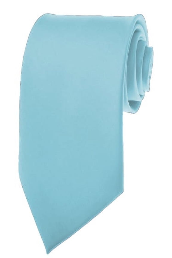 Mens Solid Sky Blue Ties Necktie