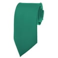 thumbnail image 1 of Mens Solid Teal Ties Necktie, 1 of 5