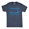 thumbnail image 1 of Mens Sometimes Motivation Finds You T Shirt Funny Shark Tee Graphic Tees, 1 of 7