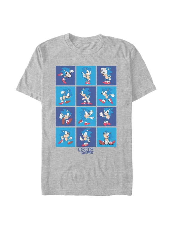 Mens Sonic the Hedgehog Classic Poses T Shirt