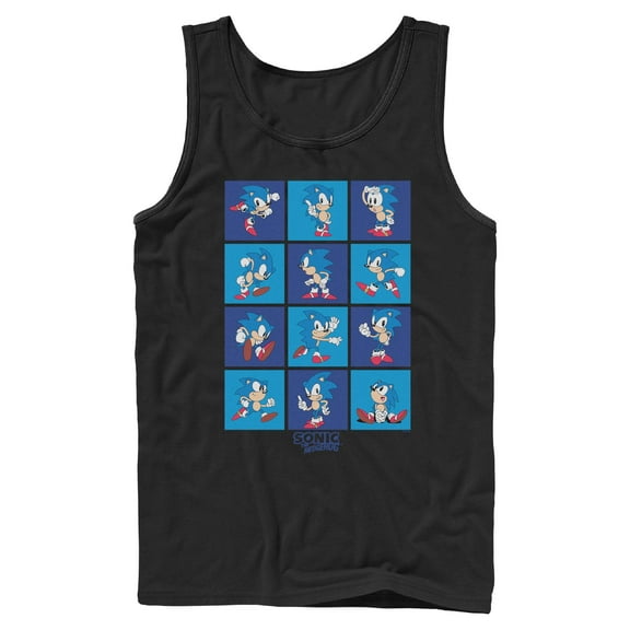 Mens Sonic the Hedgehog Classic Poses Tank Top