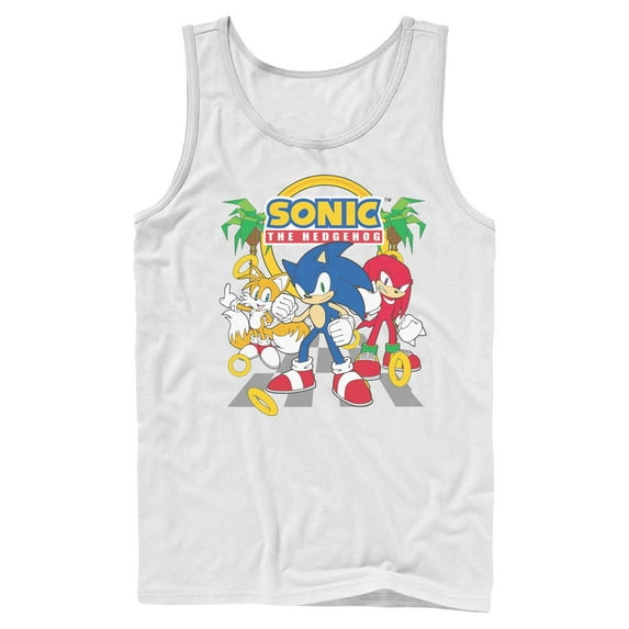 Mens Sonic the Hedgehog Classic Trio Pose Tank Top