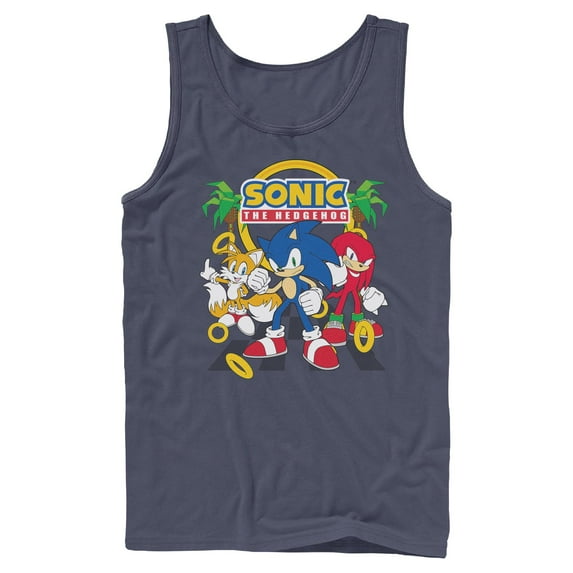 Mens Sonic the Hedgehog Classic Trio Pose Tank Top