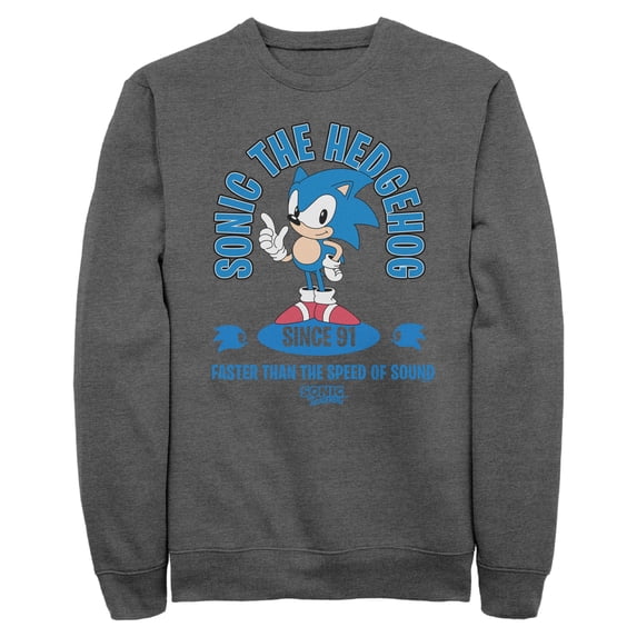 Mens Sonic the Hedgehog Faster Than the Speed of Sound Sweatshirt