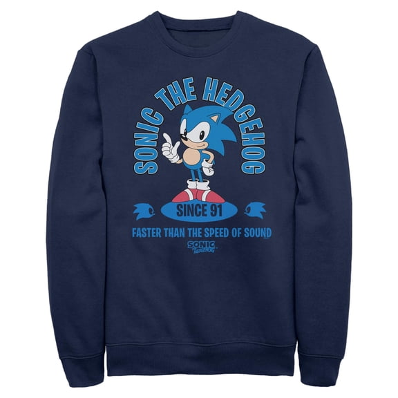 Mens Sonic the Hedgehog Faster Than the Speed of Sound Sweatshirt