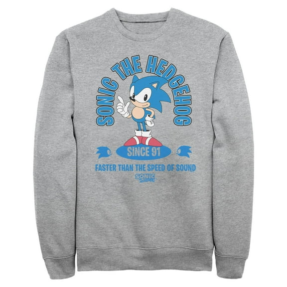 Mens Sonic the Hedgehog Faster Than the Speed of Sound Sweatshirt