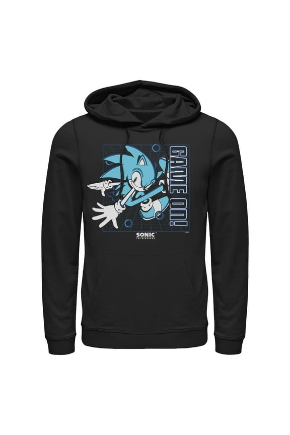 Mens Sonic the Hedgehog Game On Pose Lightweight Hoodie