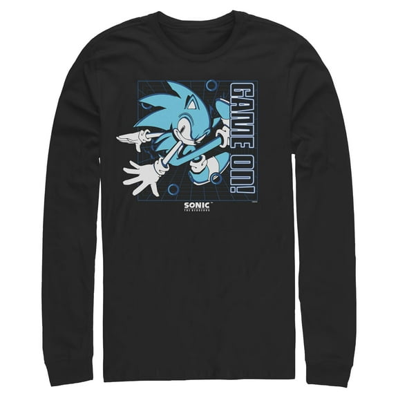 Mens Sonic the Hedgehog Game On Pose Long Sleeve Shirt