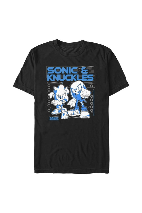 Mens Sonic the Hedgehog Knuckles Duo T Shirt