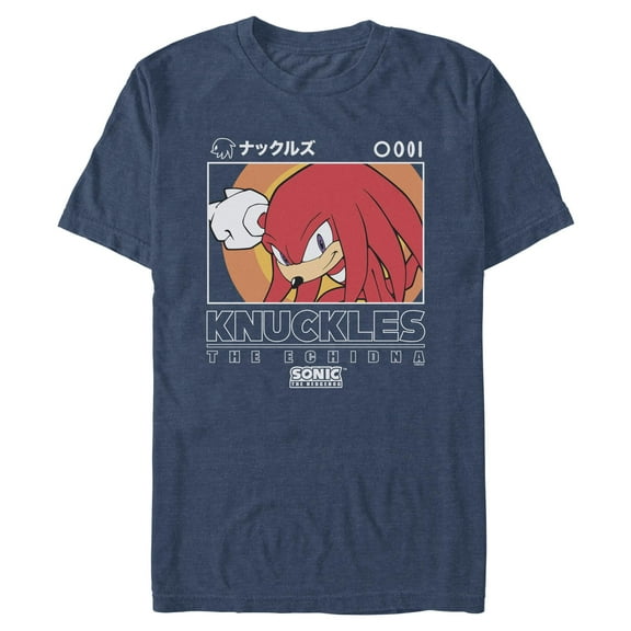 Mens Sonic the Hedgehog Knuckles Portrait T Shirt