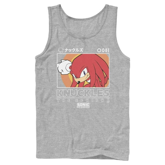 Mens Sonic the Hedgehog Knuckles Portrait Tank Top