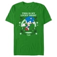 thumbnail image 1 of Mens Sonic the Hedgehog My Lucky Clover Sonic T Shirt, 1 of 5