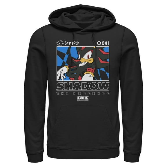 Mens Sonic the Hedgehog Shadow Portrait Lightweight Hoodie
