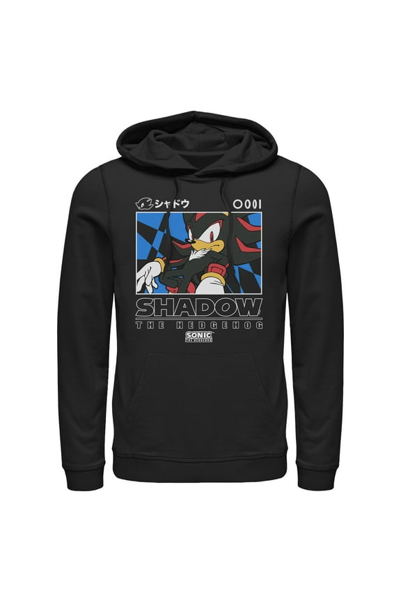 Mens Sonic the Hedgehog Shadow Portrait Lightweight Hoodie