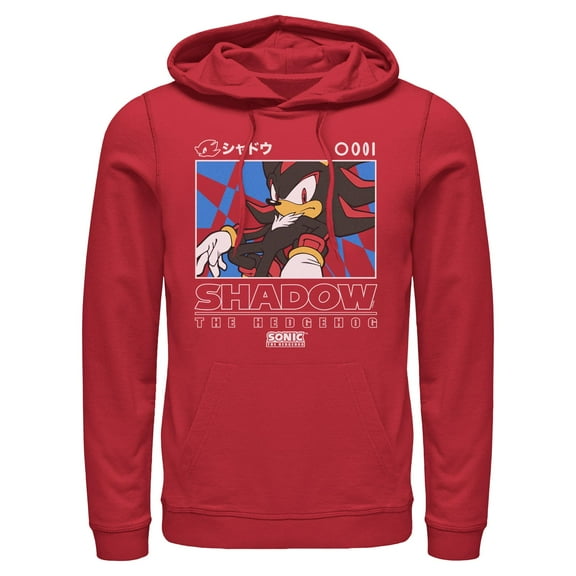 Mens Sonic the Hedgehog Shadow Portrait Lightweight Hoodie