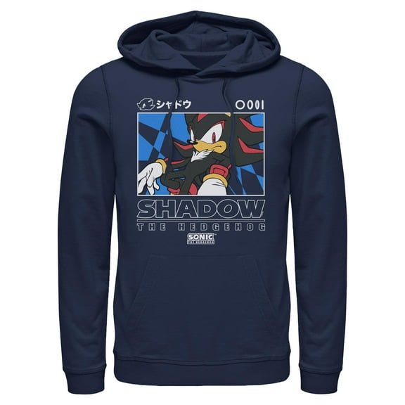 Mens Sonic the Hedgehog Shadow Portrait Lightweight Hoodie