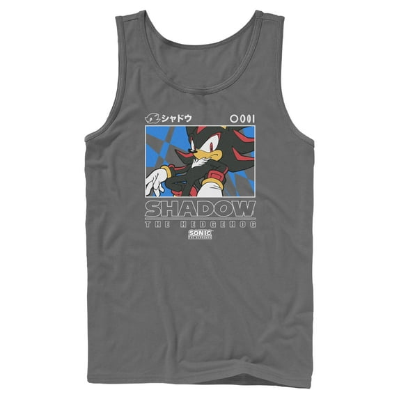 Mens Sonic the Hedgehog Shadow Portrait Tank Top