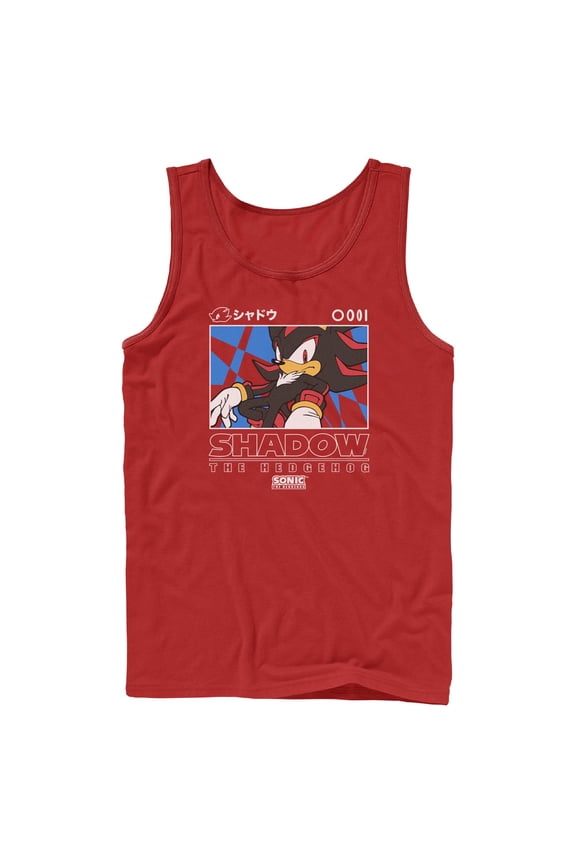 Mens Sonic the Hedgehog Shadow Portrait Tank Top