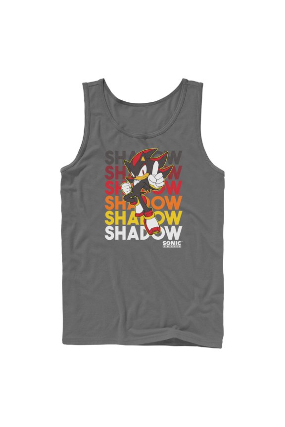 Mens Sonic the Hedgehog Shadow Stack Tank Top
