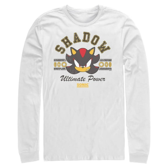 Mens Sonic the Hedgehog Shadow Ultimate Power Long Sleeve Shirt