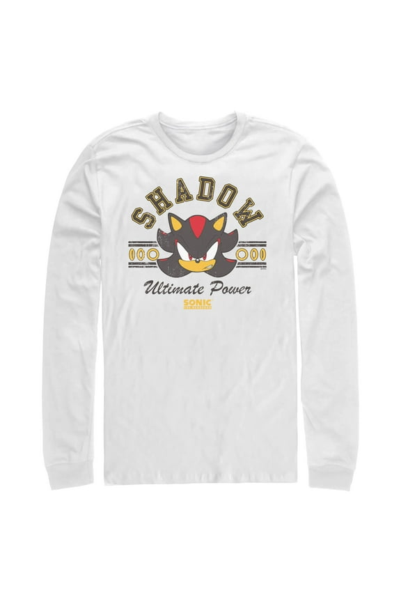 Mens Sonic the Hedgehog Shadow Ultimate Power Long Sleeve Shirt