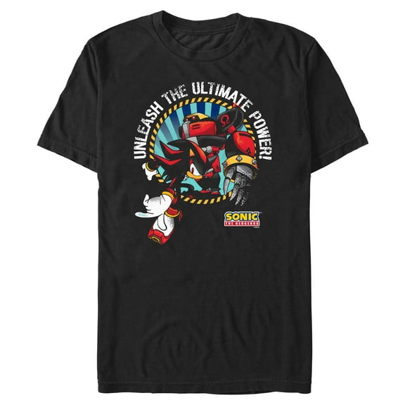 Mens Sonic the Hedgehog Shadow Unleash the Ultimate Power T Shirt