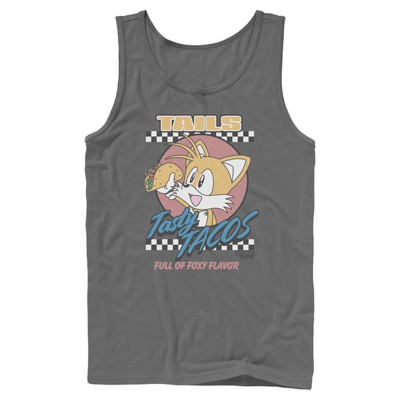Mens Sonic the Hedgehog Tails Tasty Tacos Tank Top
