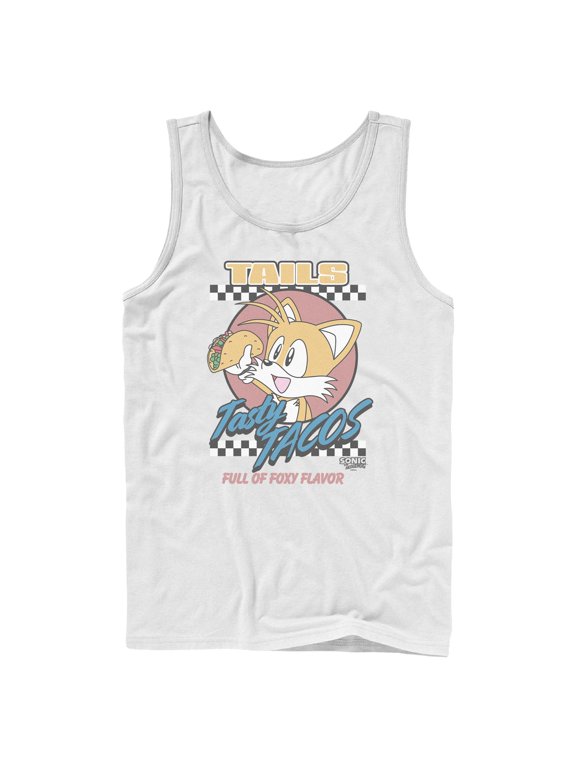 Mens Sonic the Hedgehog Tails Tasty Tacos Tank Top