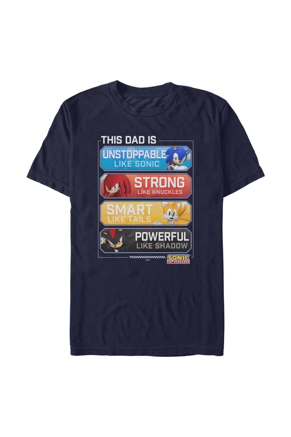 Mens Sonic the Hedgehog This Dad Is Quote T Shirt