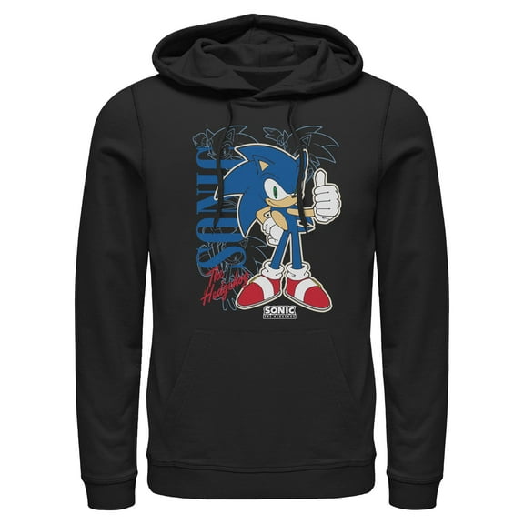 Mens Sonic the Hedgehog Thumbs Up Lightweight Hoodie