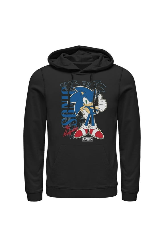 Mens Sonic the Hedgehog Thumbs Up Lightweight Hoodie