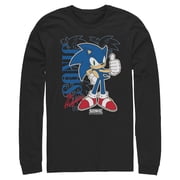 Mens Sonic the Hedgehog Thumbs Up Long Sleeve Shirt